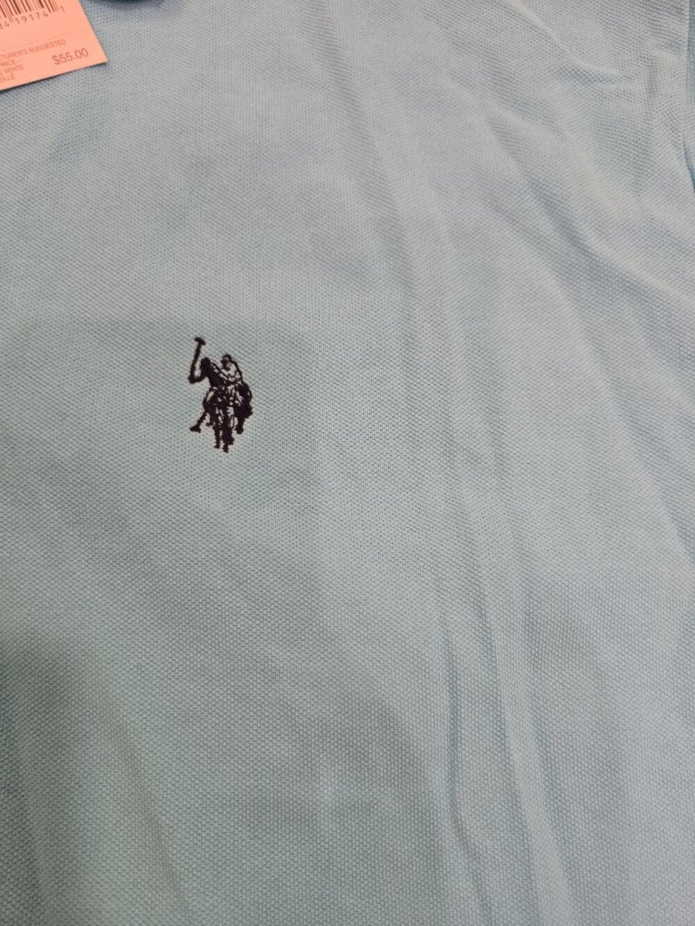 U.S. Polo Assn. Men's Short Sleeve Blue Polo NWT - Picture 2 of 8